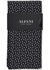 Alfani Men's Angle Geo-Print Pocket Square, Created for Macy's - Black