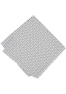 Alfani Men's Angle Geo-Print Pocket Square, Created for Macy's - White