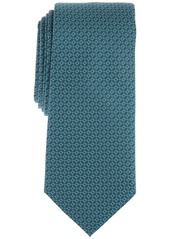 Alfani Men's Arsdale Slim Geo Tie, Created for Macy's - Teal