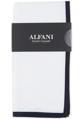 Alfani Men's Bordered Pocket Square, Created for Macy's - Black