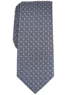 Alfani Men's Briley Geo-Pattern Tie, Created for Macy's - Black