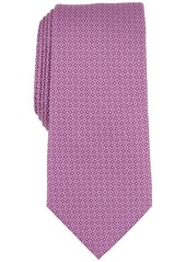 Alfani Men's Camron Mini-Geo Tie, Created for Macy's - Burgundy