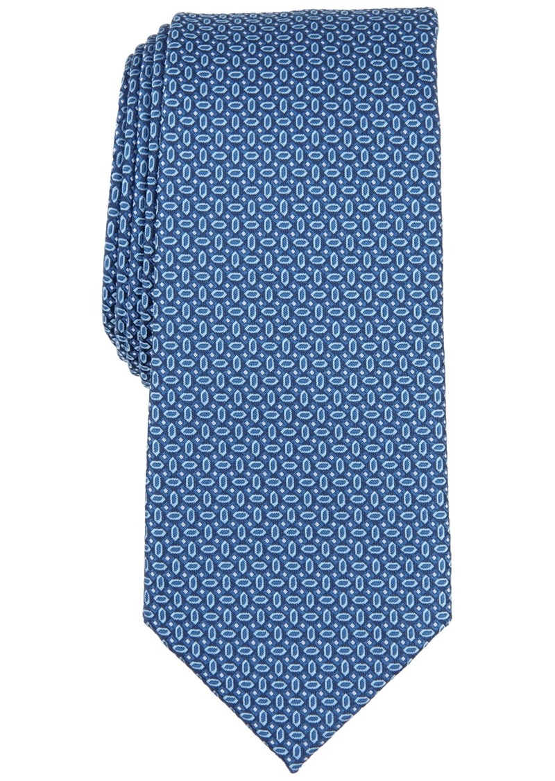 Alfani Men's Camron Mini-Geo Tie, Created for Macy's - Navy