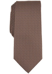 Alfani Men's Camron Mini-Geo Tie, Created for Macy's - Burgundy