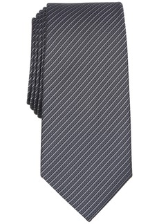 Alfani Men's Chauncey Stripe Tie, Created for Macy's - Grey