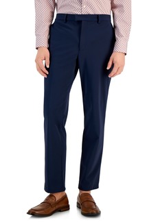 Alfani Men's Classic-Fit Solid Stretch Suit Pants, Created for Macy's - Neo Navy