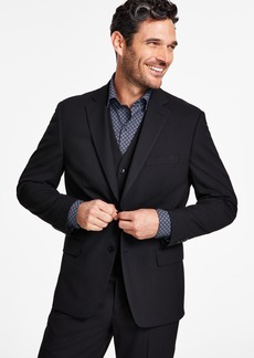 Alfani Men's Classic-Fit Stretch Solid Suit Jacket, Created for Macy's - Black