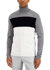 Alfani Men's Colorblocked Turtleneck Sweater, Created for Macy's