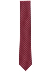 Alfani Men's Conway Grid Tie, Created for Macy's - Red