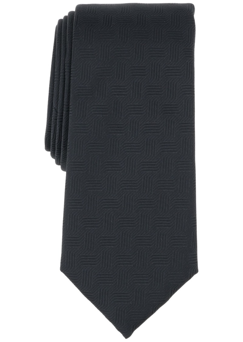 Alfani Men's Crown Solid Tie, Created for Macy's - Black