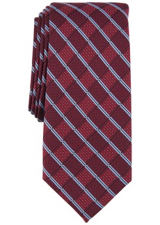 Alfani Men's Dash Stripe Tie, Created for Macy's - Burgundy