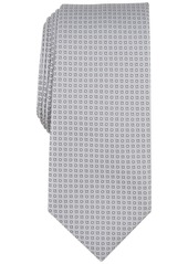 Alfani Men's Dawson Mini-Geo Tie, Created for Macy's - Silver