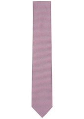 Alfani Men's Dawson Mini-Geo Tie, Created for Macy's - Pink