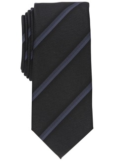 Alfani Men's Desmet Striped Slim Tie, Created for Macy's - Black