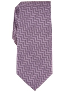 Alfani Men's Donovan Zig-Zag Tie, Created for Macy's - Pink