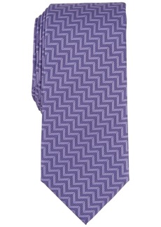 Alfani Men's Donovan Zig-Zag Tie, Created for Macy's - Lilac