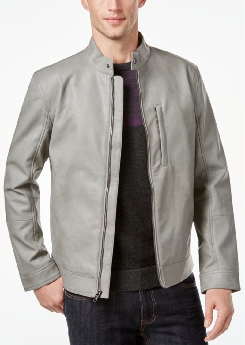 Alfani Alfani Men's Faux-Leather Slim Fit Jacket, Only at Macy's ...