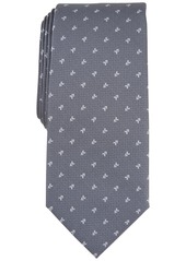 Alfani Men's Galway Slim Neat Tie, Created for Macy's - Silver