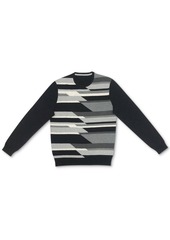 Alfani Men's Geometric Pattern Cotton Sweater, Created for Macy's