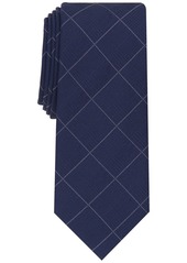 Alfani Men's Gering Plaid Tie, Created for Macy's - Black