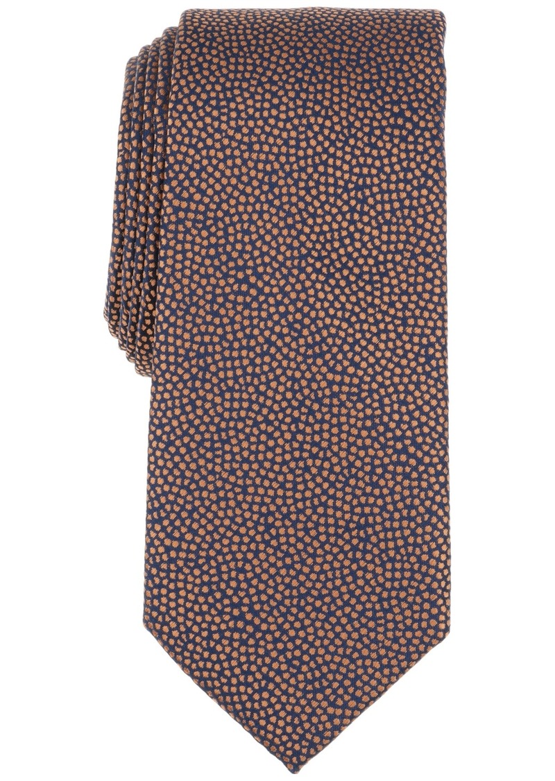 Alfani Men's Grove Abstract Dot Tie, Created for Macy's - Gold