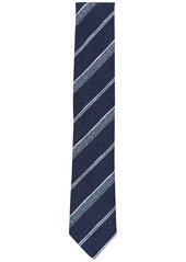 Alfani Men's Gwen Stripe Slim Tie, Created for Macy's - Blue