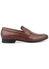 Alfani Men's Halstonn Penny Dress Loafer, Created for Macy's - Brown Embossed