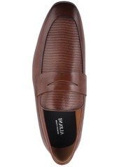 Alfani Men's Halstonn Penny Dress Loafer, Created for Macy's - Brown Embossed