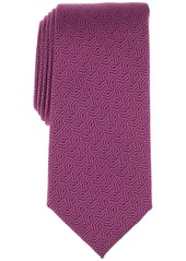 Alfani Men's Kenmore Geo-Pattern Tie, Created for Macy's - Brown