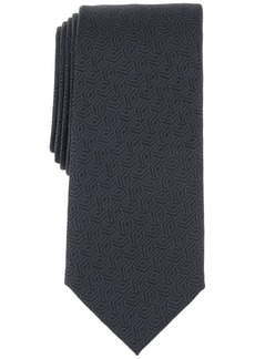 Alfani Men's Kenmore Geo-Pattern Tie, Created for Macy's - Black