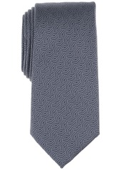 Alfani Men's Kenmore Geo-Pattern Tie, Created for Macy's - Teal