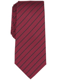 Alfani Men's Linden Stripe Tie, Created for Macy's - Burgundy