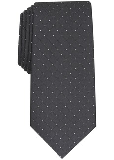 Alfani Men's Malone Grid Slim Tie, Created for Macy's - Black