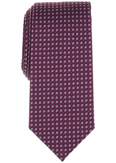 Alfani Men's Marlin Mini-Square Tie, Created for Macy's - Berry