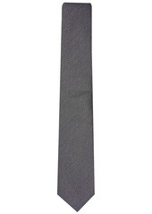 Alfani Men's Metallic Texture Slim Tie, Created for Macy's - Black