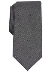 Alfani Men's Metallic Texture Slim Tie, Created for Macy's - Black