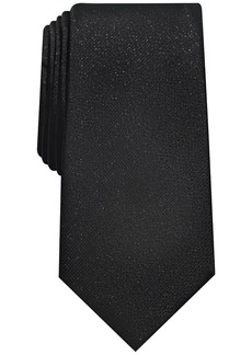 Alfani Men's Metallic Texture Slim Tie, Created for Macy's - Black