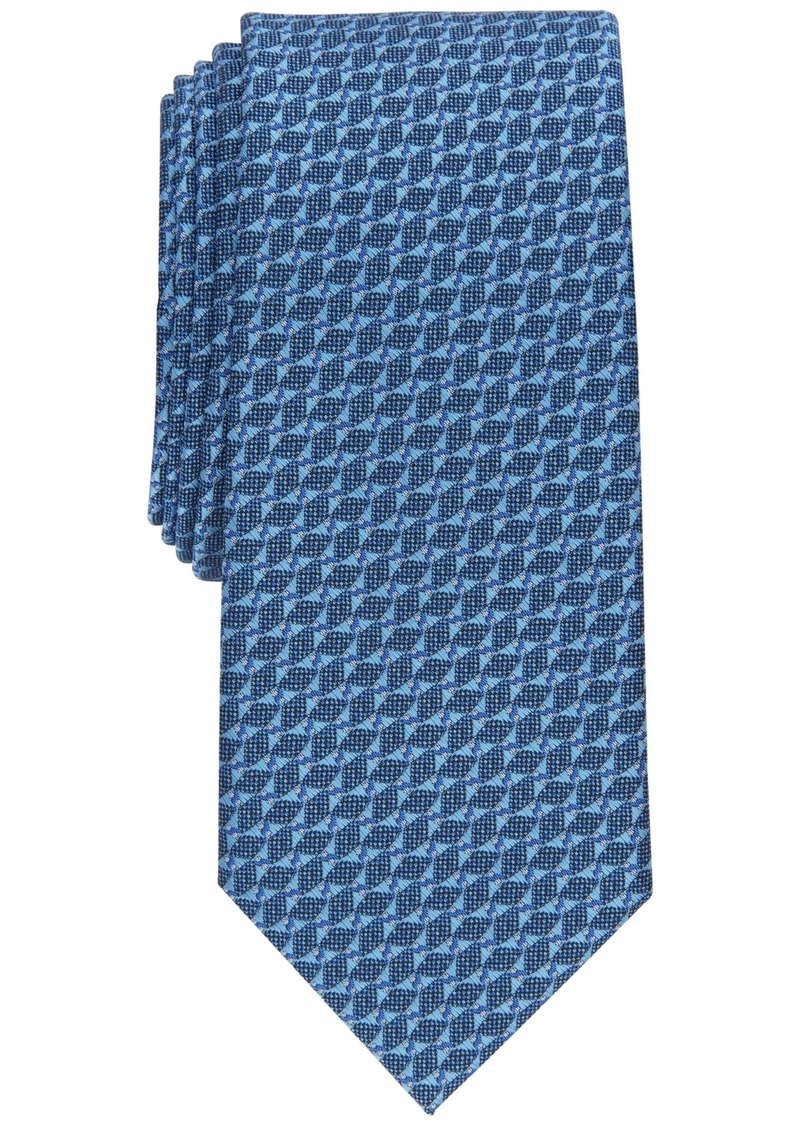 Alfani Men's Millbrook Slim Tie, Created for Macy's - Blue