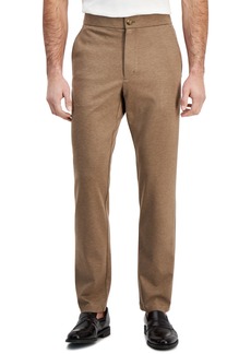 Alfani Men's Modern-Fit Stretch Heathered Knit Suit Pants, Created for Macy's - Soft Mulch Heather