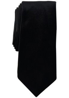 Alfani Men's Monroe Solid Velvet Tie, Created for Macy's - Black
