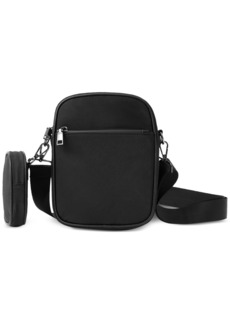 Alfani Men's Nylon Zip Messenger Bag, Created for Macy's - Black