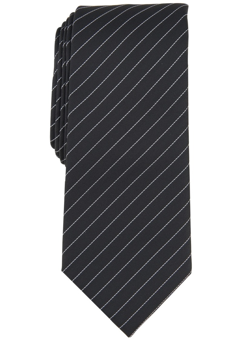 Alfani Men's Ozark Stripe Tie, Created for Macy's - Black