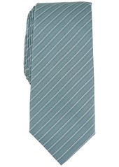 Alfani Men's Ozark Stripe Tie, Created for Macy's - Silver