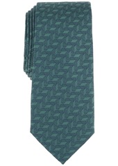 Alfani Men's Parkdale Abstract Tie, Created for Macy's - Navy