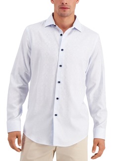 Alfani Men's Regular-Fit Medallion-Print Shirt, Created for Macy's - White Cbo