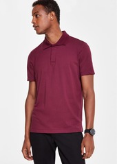 Alfani Men's Regular-Fit Mercerized Polo Shirt, Created for Macy's - Neo Navy