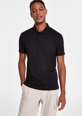 Alfani Men's Regular-Fit Mercerized Polo Shirt, Created for Macy's - Neo Navy