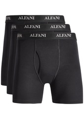 Alfani Men's Regular-Fit Solid Boxer Briefs, Pack of 4, Created for Macy's - Bright White
