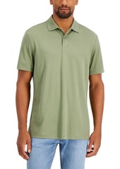 Alfani Men's Regular-Fit Solid Supima Blend Cotton Polo Shirt, Created for Macy's - Pompador Blue