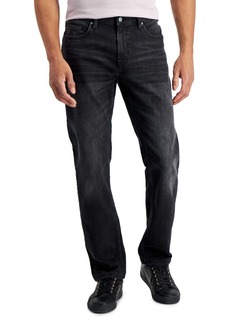 Alfani Men's Sam Black-Wash Straight-Fit Stretch Jeans, Created for Macy's - Black Wash